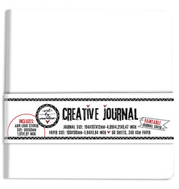 Studio Light PRE-ORDER 19-04 ABM Creative Journal All white, with seperate sticker Paintable journal cover nr.14