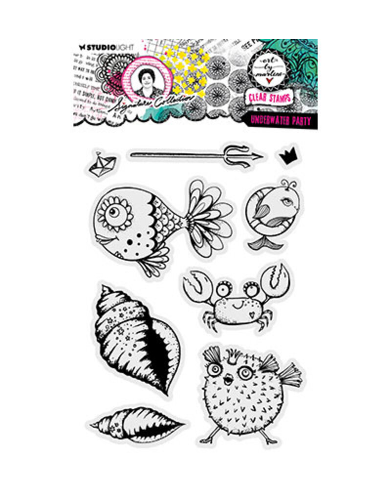 Studio Light ABM Clear Stamp Underwater party Signature Collection nr.649