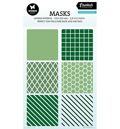Mask For Rectangular Pattern PRE-ORDER 19-04 SL Mask Rectangle pattern Essentials nr.278 - Scraphut