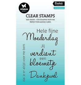 Studio Light PRE-ORDER 19-04 SL Clear Stamp Moederdag Essentials nr.664