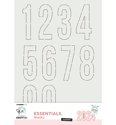 Studio Light - Creative Craftlab CCL Mask Numbers Essentials nr.274