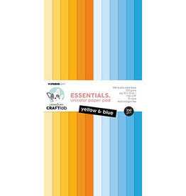 Studio Light - CraftLab CCL Unicolor Paper Pad Yellow & blue Essentials nr.178