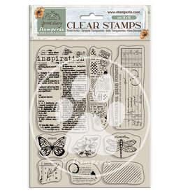 Stamperia Acrylic stamp cm 14x18 - Create Happiness Secret Diary Inspiration