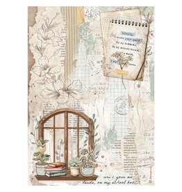 Stamperia A4 Rice paper packed - Create Happiness Secret Diary window