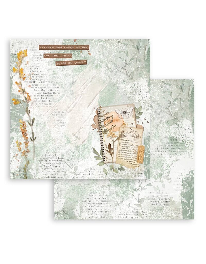 Stamperia Scrapbooking Double face sheet - Create Happiness Secret Diary notebook