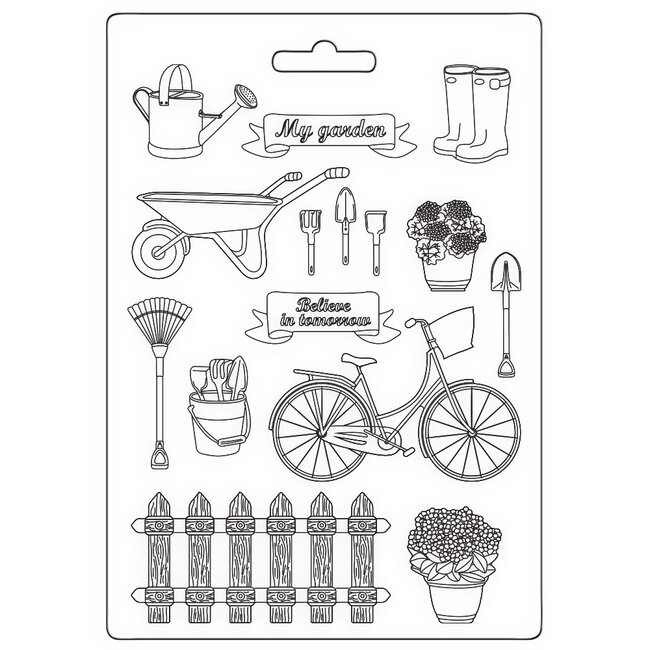 Stamperia Soft Mould A5 - Garden tools