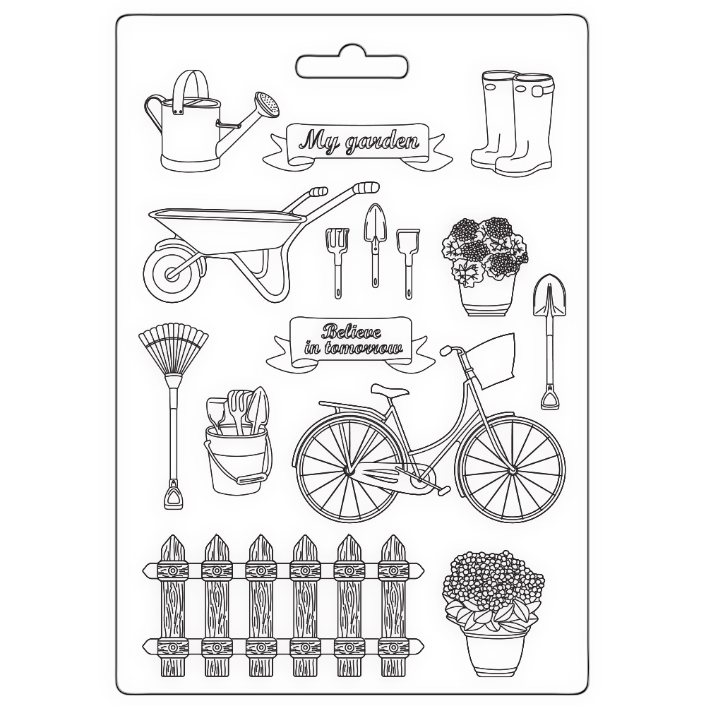 Stamperia Soft Mould A5 - Garden tools
