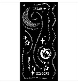 Stamperia Thick stencil cm 12X25 - Create Happiness Secret Diary dream