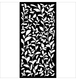 Stamperia Thick stencil cm 12X25 - Create Happiness Secret Diary leaves pattern