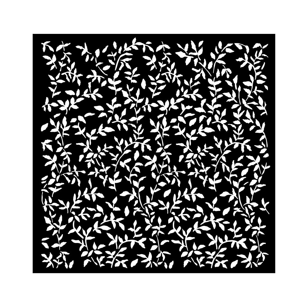Stamperia Thick stencil cm 18X18 - Garden leaves pattern