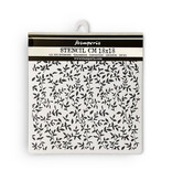 Stamperia Thick stencil cm 18X18 - Garden leaves pattern