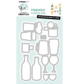 Studio Light - CraftLab PRE-ORDER 26-04 - CCL Cutting Die Accessoires beer & wine Friendz nr.816