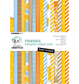 Studio Light - CraftLab CCL Design Paper Pad Beer O'clock Friendz nr.179