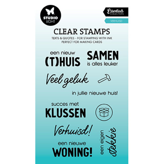 Studio Light  SL Clear stamp Verhuisd Essentials nr.644