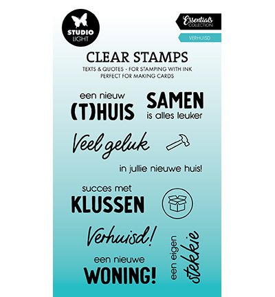 Studio Light SL Clear stamp Verhuisd Essentials nr.644