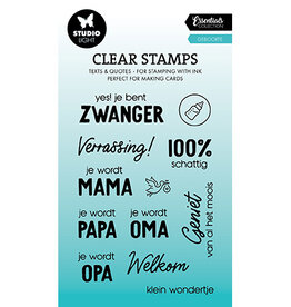 Studio Light PRE-ORDER 26-04 - SL Clear stamp Geboorte Essentials nr.645