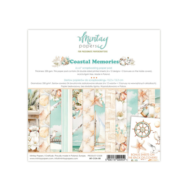 Mintay papers Mintay papers - Coastal Memories - Paper pad (6"x6")