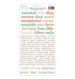 Mintay papers Mintay papers - Coastal Memories - Paper Stickers - Words (6"x12")