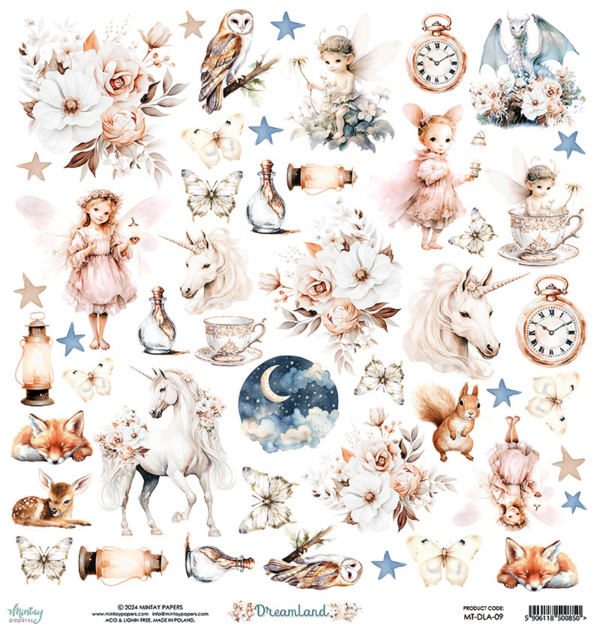 Mintay papers Mintay papers - Dreamland - Elements Paper (12'x12")