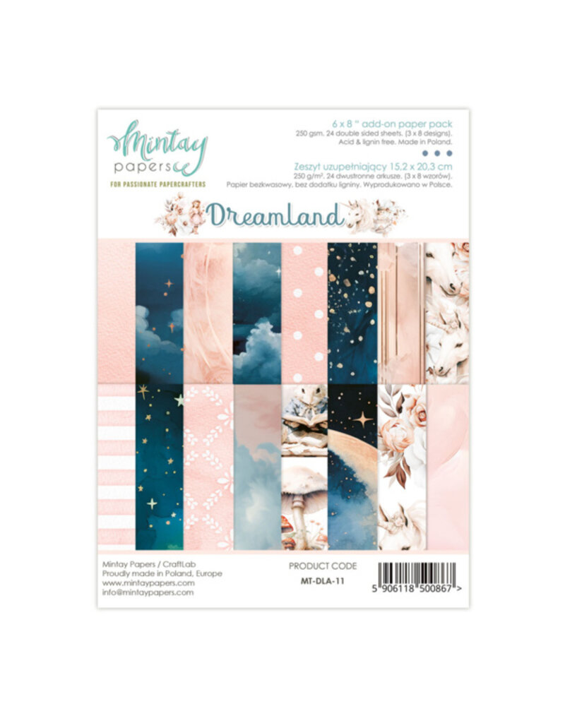 Mintay papers Mintay papers - Dreamland - Add On Paper Pad (6"x8")