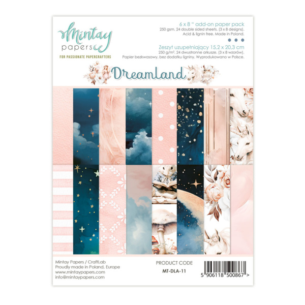 Mintay papers Mintay papers - Dreamland - Add On Paper Pad (6"x8")