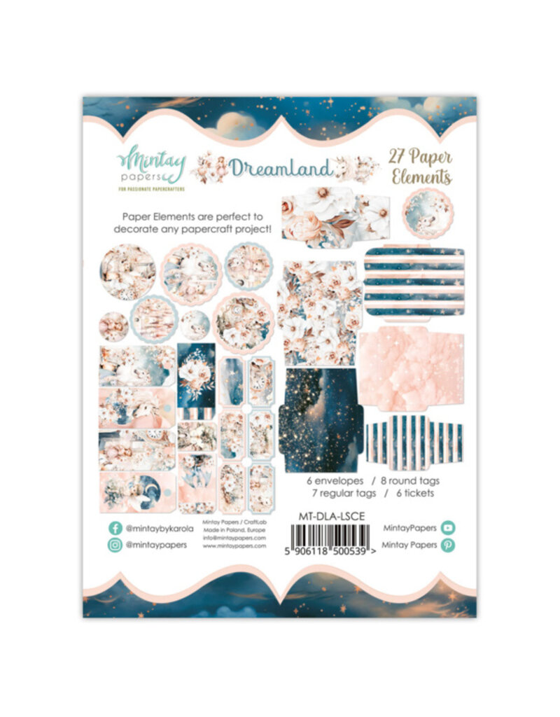 Mintay papers Mintay papers - Dreamland -  Paper Elements (27pcs)