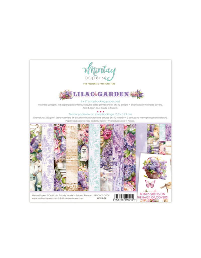 Mintay papers Mintay papers - Lilac Garden - Paper Pad (6"x6")