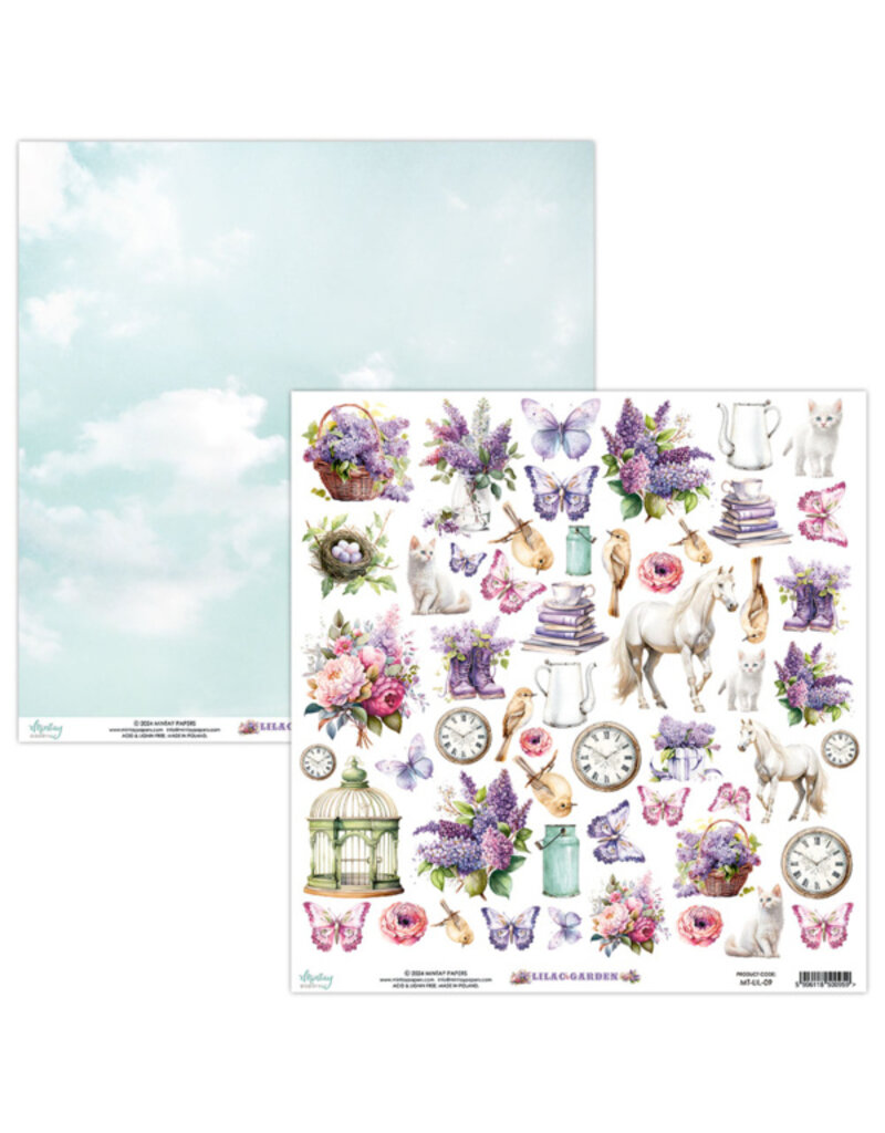 Mintay papers Mintay papers - Lilac Garden - Elements Paper (12'x12")