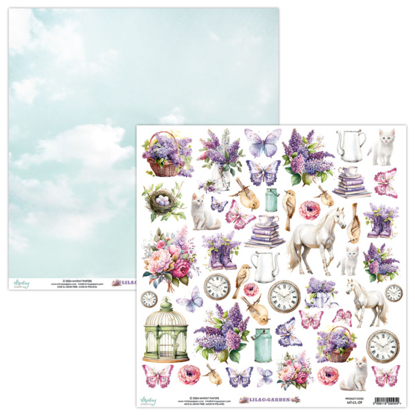 Mintay papers Mintay papers - Lilac Garden - Elements Paper (12'x12")