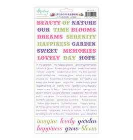 Mintay papers Mintay papers - Lilac Garden - Paper Stickers - Words (6"x12")