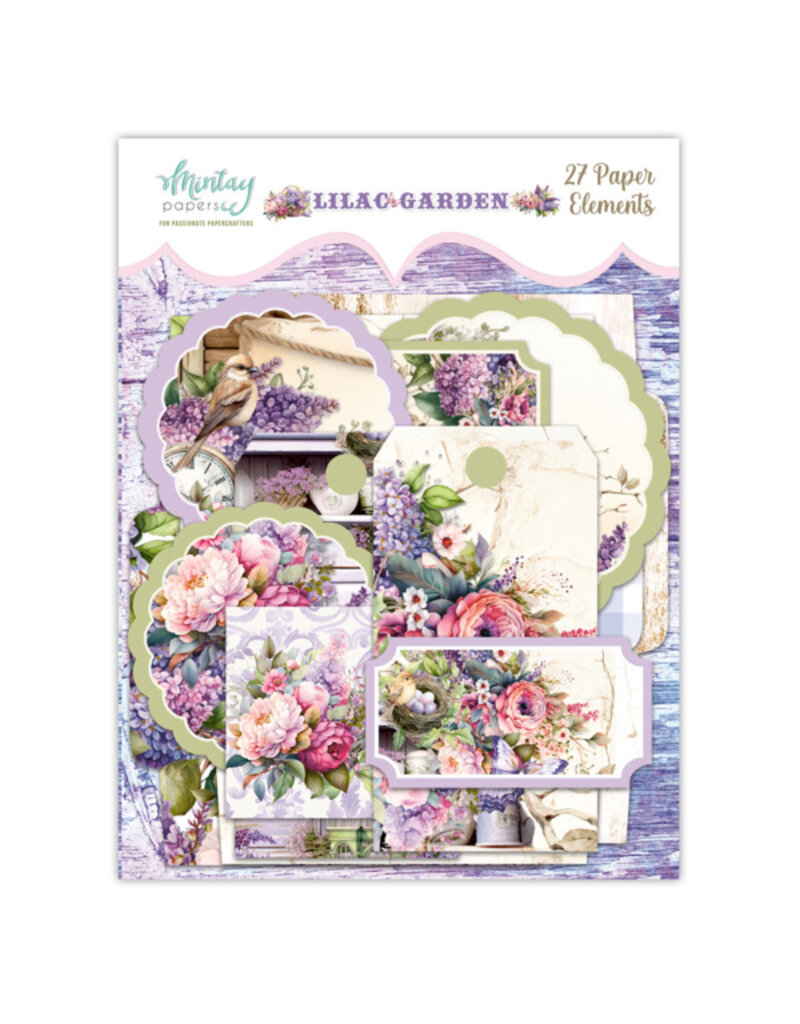 Mintay papers Mintay papers -  Lilac Garden - Paper Elements (27pcs)