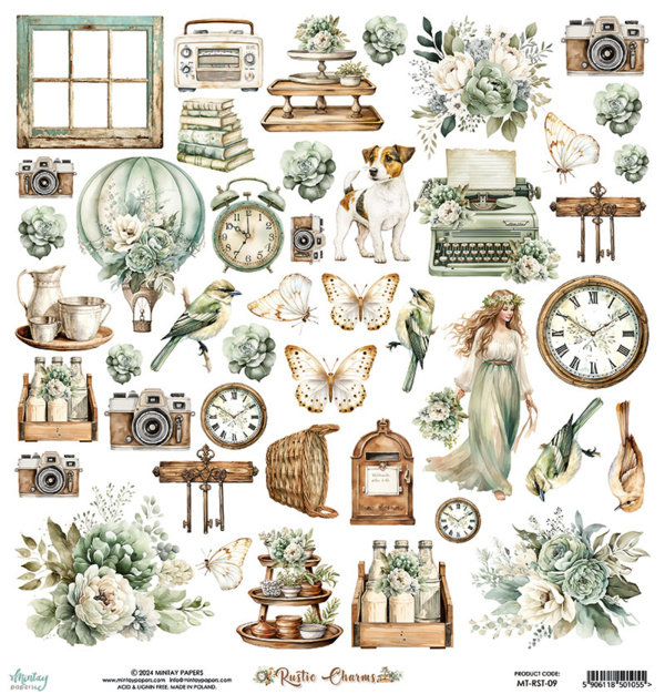 Mintay papers Mintay papers - Rustic Charms - Elements Paper (12'x12")