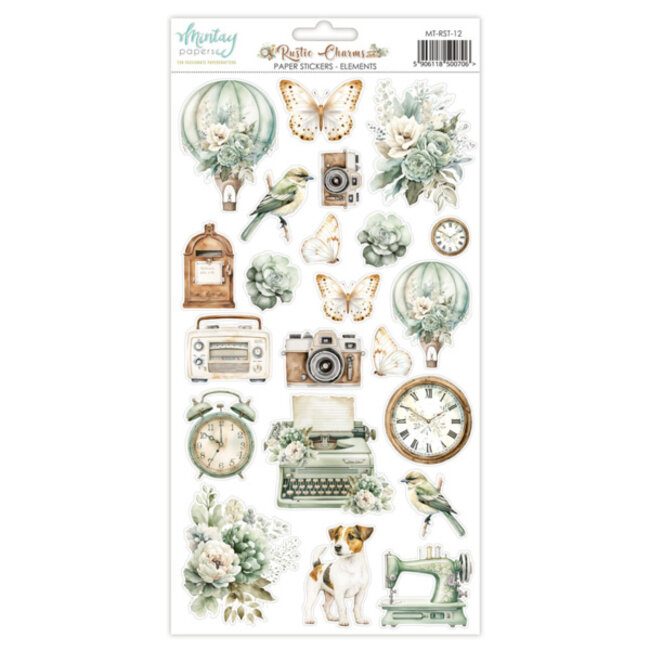 Mintay papers Mintay papers - Rustic Charms - Paper Stickers - Elements (6"x12")