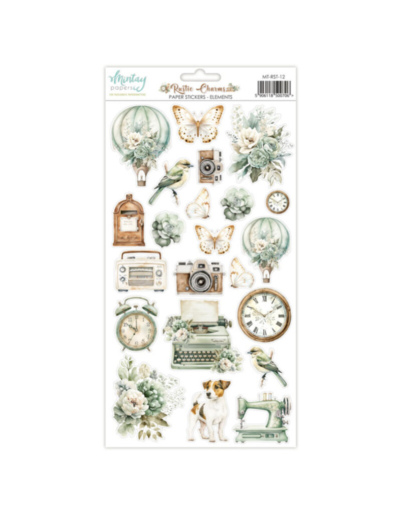 Mintay papers Mintay papers - Rustic Charms - Paper Stickers - Elements (6"x12")