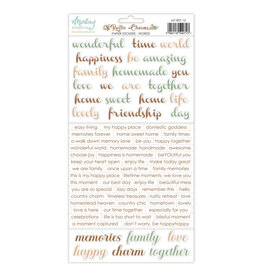 Mintay papers Mintay papers - Rustic Charms - Paper Stickers - Words (6"x12")