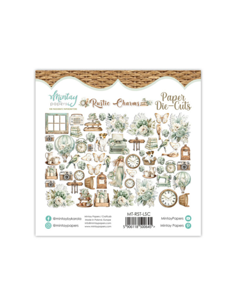 Mintay papers Mintay papers - Rustic Charms - Paper Die-Cuts (60pcs)