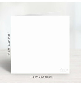 Mintay papers Mintay papers - Greeting Card Base, 14x14 cm - White , 10 pcs