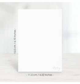Mintay papers Mintay papers - Greeting Card Base,  11,5x15,5 cm - White , 10 pcs