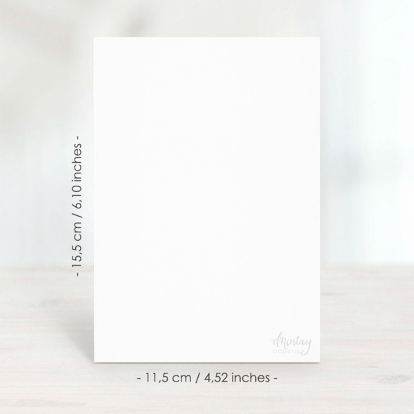 Mintay papers Mintay papers - Greeting Card Base,  11,5x15,5 cm - White , 10 pcs