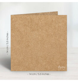 Mintay papers Mintay papers - Greeting Card Base, 14x14 cm - Kraft, 10 pcs