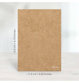 Mintay papers Mintay papers - Greeting Card Base,  11,5x15,5 cm - Kraft, 10 pcs