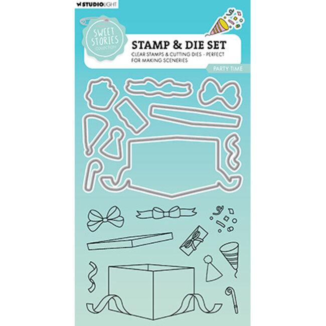 Studio Light  SL Stamp & Cutting Die Party time Sweet Stories nr.79