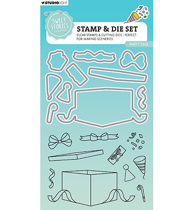 Studio Light SL Stamp & Cutting Die Party time Sweet Stories nr.79