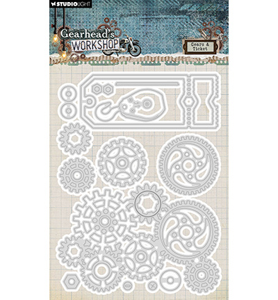 Studio Light SL Cutting Dies Gears & ticket Gearhead's Workshop nr.830