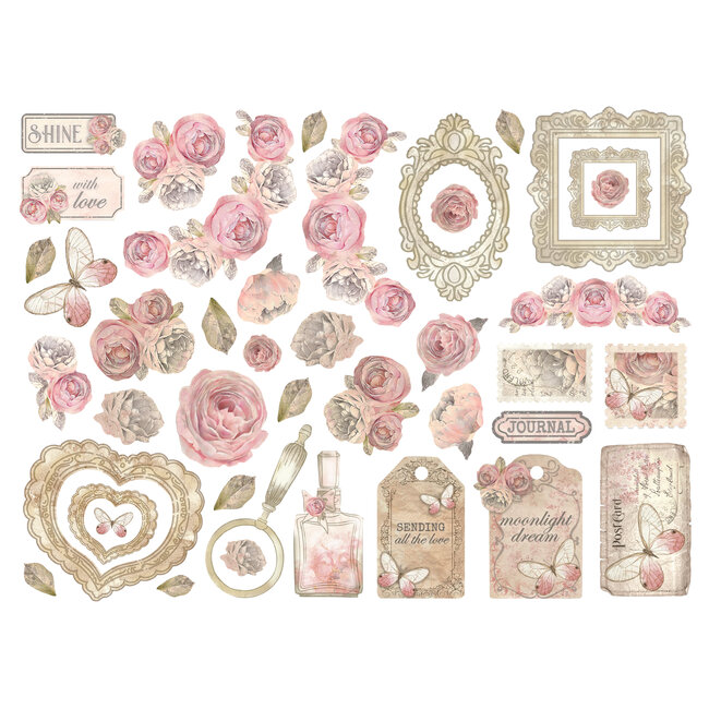 Stamperia Die cuts assorted - Shabby Rose