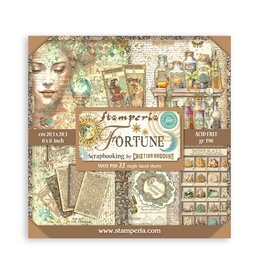 Stamperia Scrapbooking Pad 22 sheets cm 20,3X20,3 (8"X8") Single Face Fortune