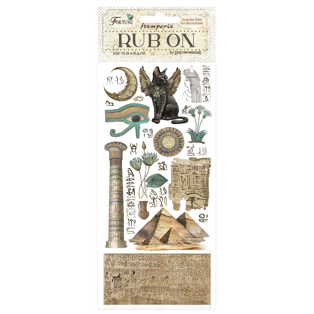 Stamperia Rub-on cm 10,16x21,6 - Fortune Egypt