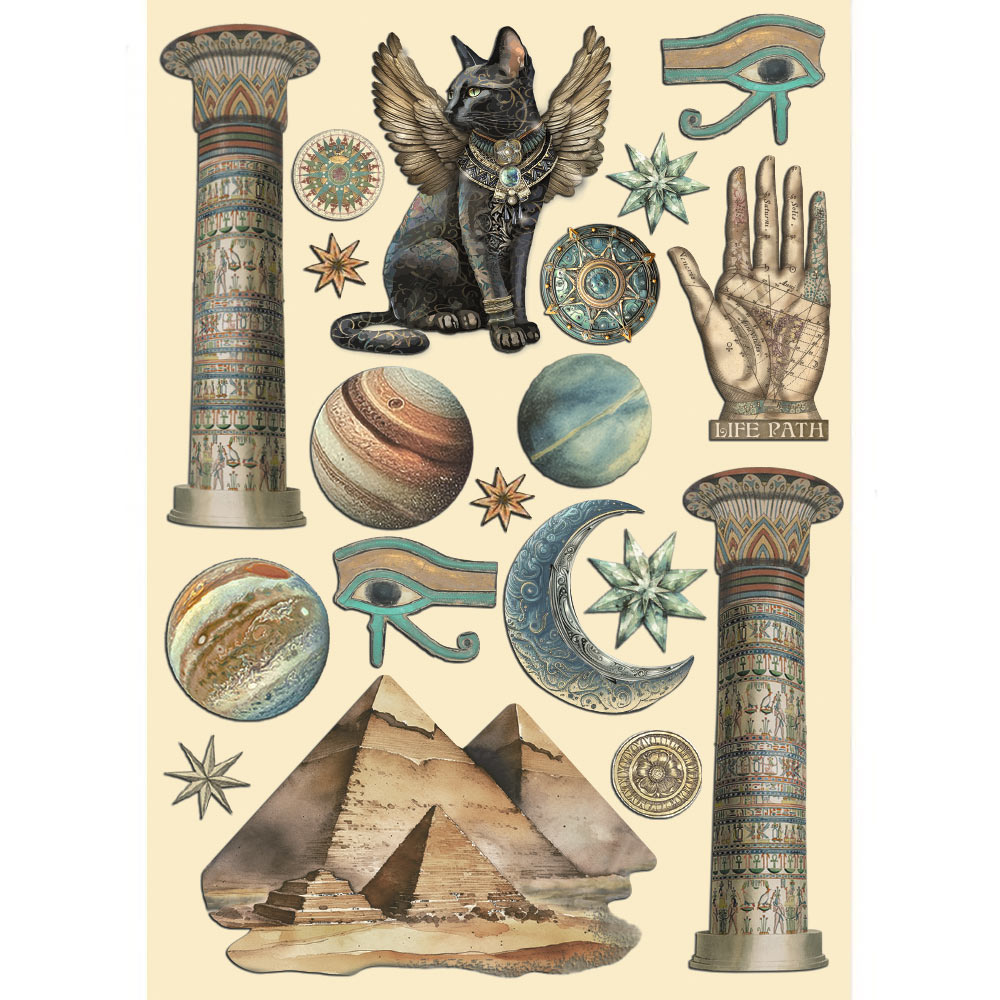 Stamperia Colored Wooden shape A5 - Fortune