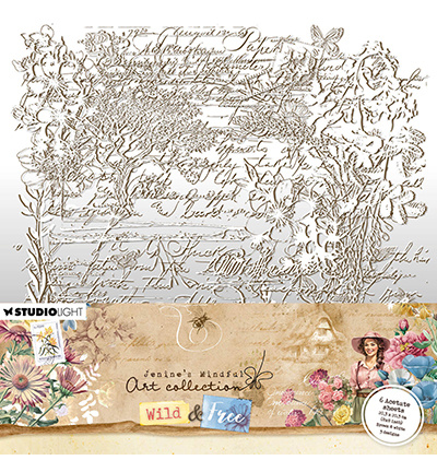 Studio Light JMA Acetate Sheets White & brown Wild & Free nr.06