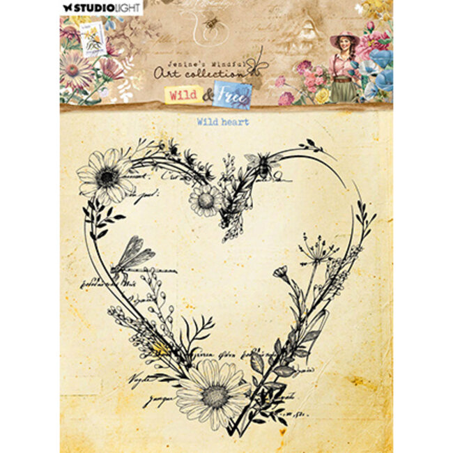 Studio Light JMA Clear Stamp Wild heart Wild & Free nr.670